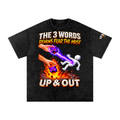 UP & Out Clothing Co. - Snow Washed Oversized Cotton T-Shirt