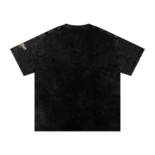 UP & Out Clothing Co. - Snow Washed Oversized Cotton T-Shirt